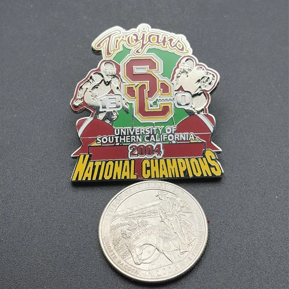 University of Southern California USC Football 2004 National Champions Lapel Pin